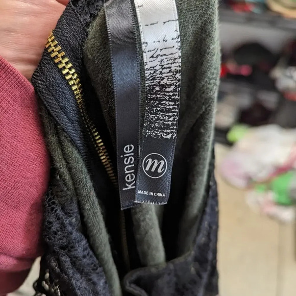 Kensie Green Lace Dress - Medium - Picture 3 of 4